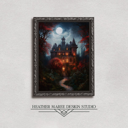 Moonlit Victorian Manor