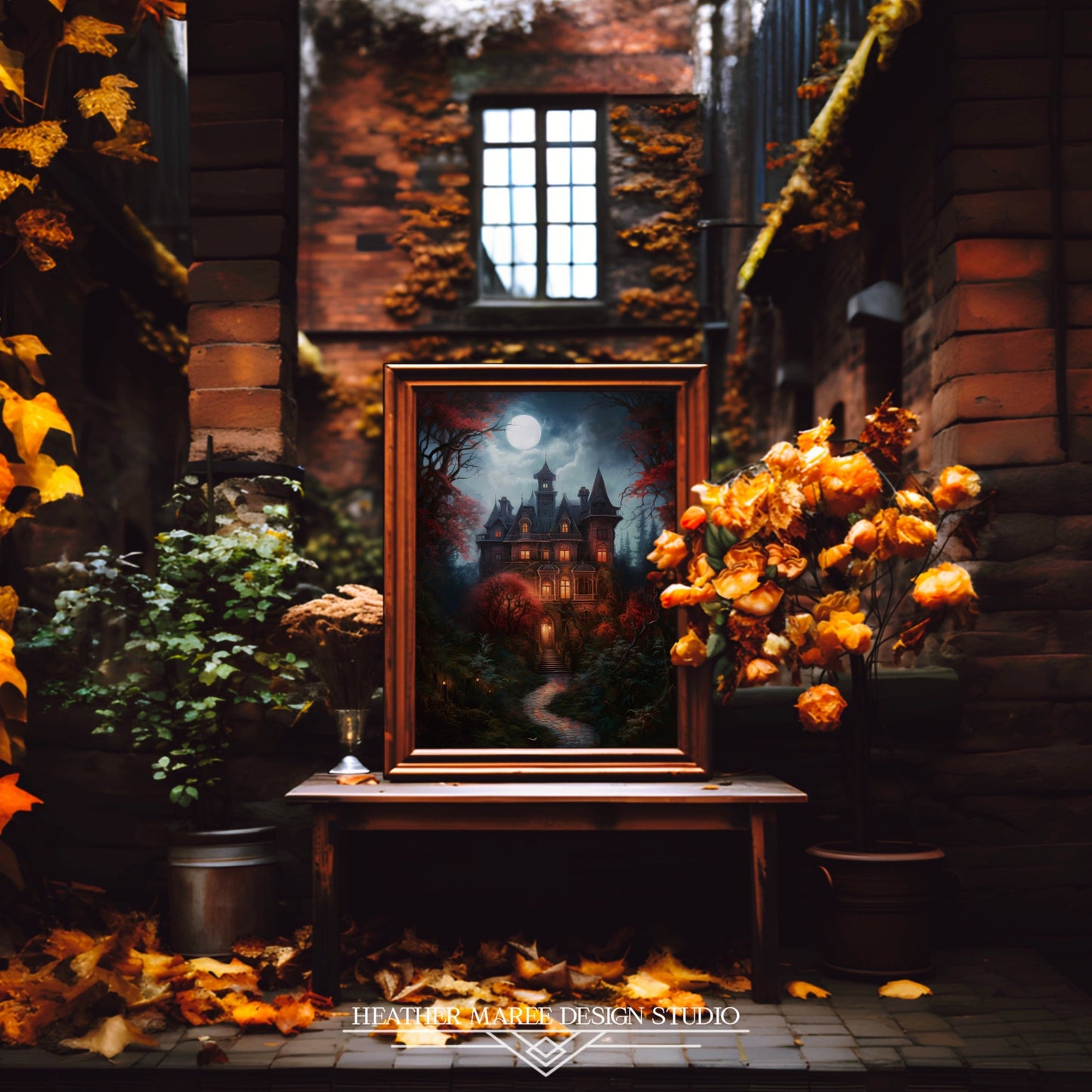 Moonlit Victorian Manor