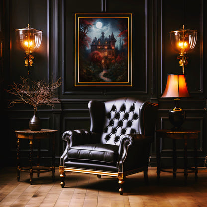 Moonlit Victorian Manor