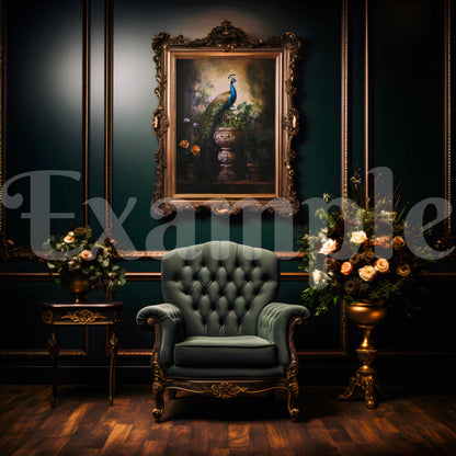 Dark Academia Gilded Frame Mockup