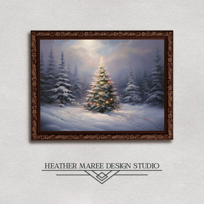 A Snowy Forest Landscape