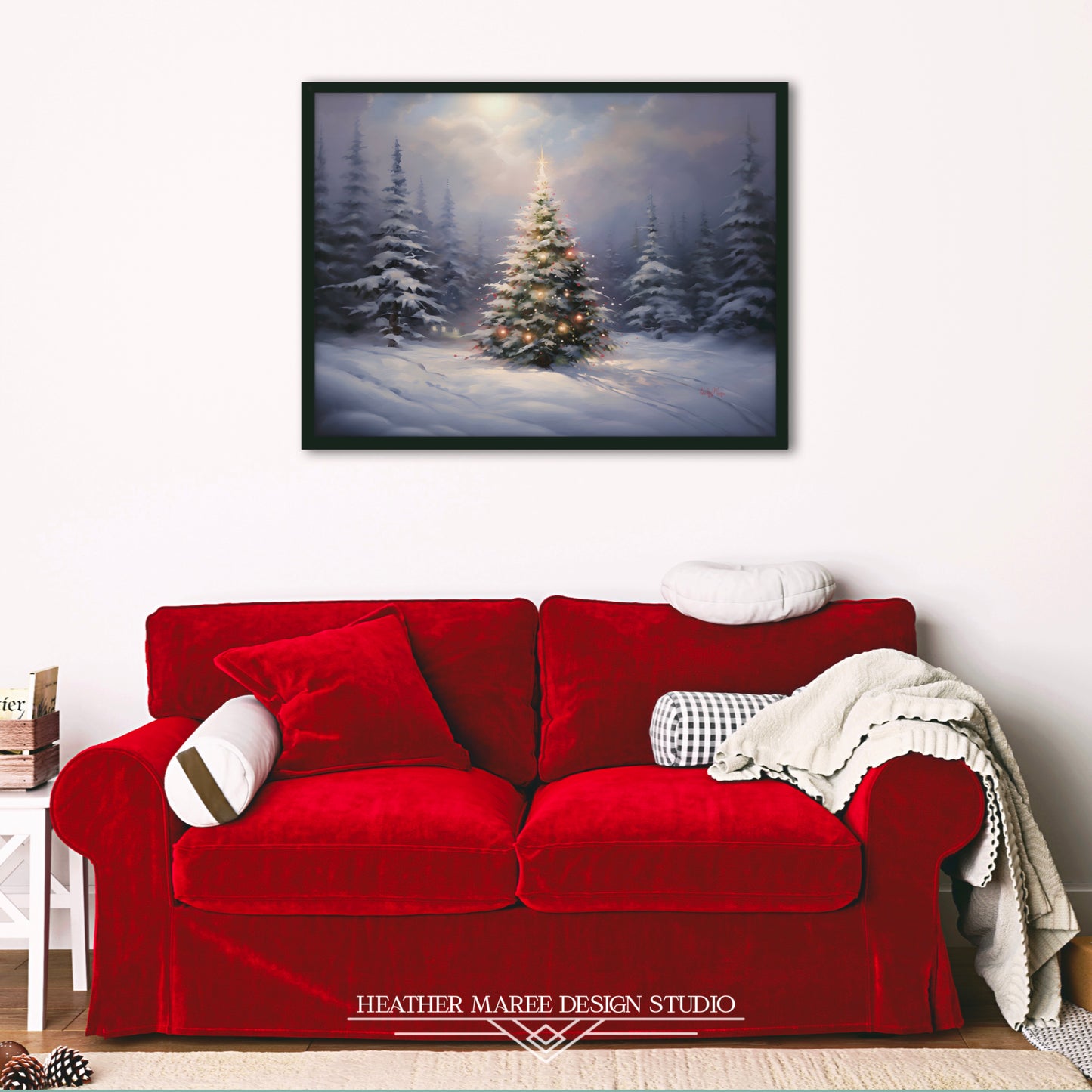 A Snowy Forest Landscape