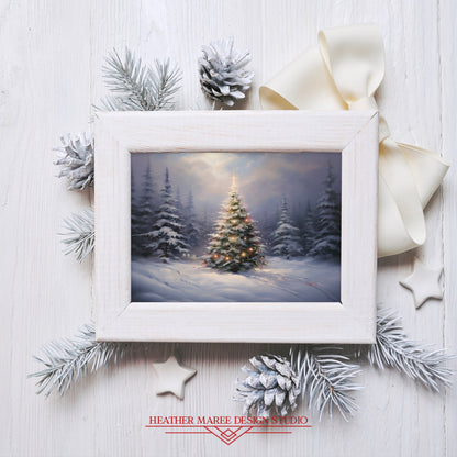 A Snowy Forest Landscape