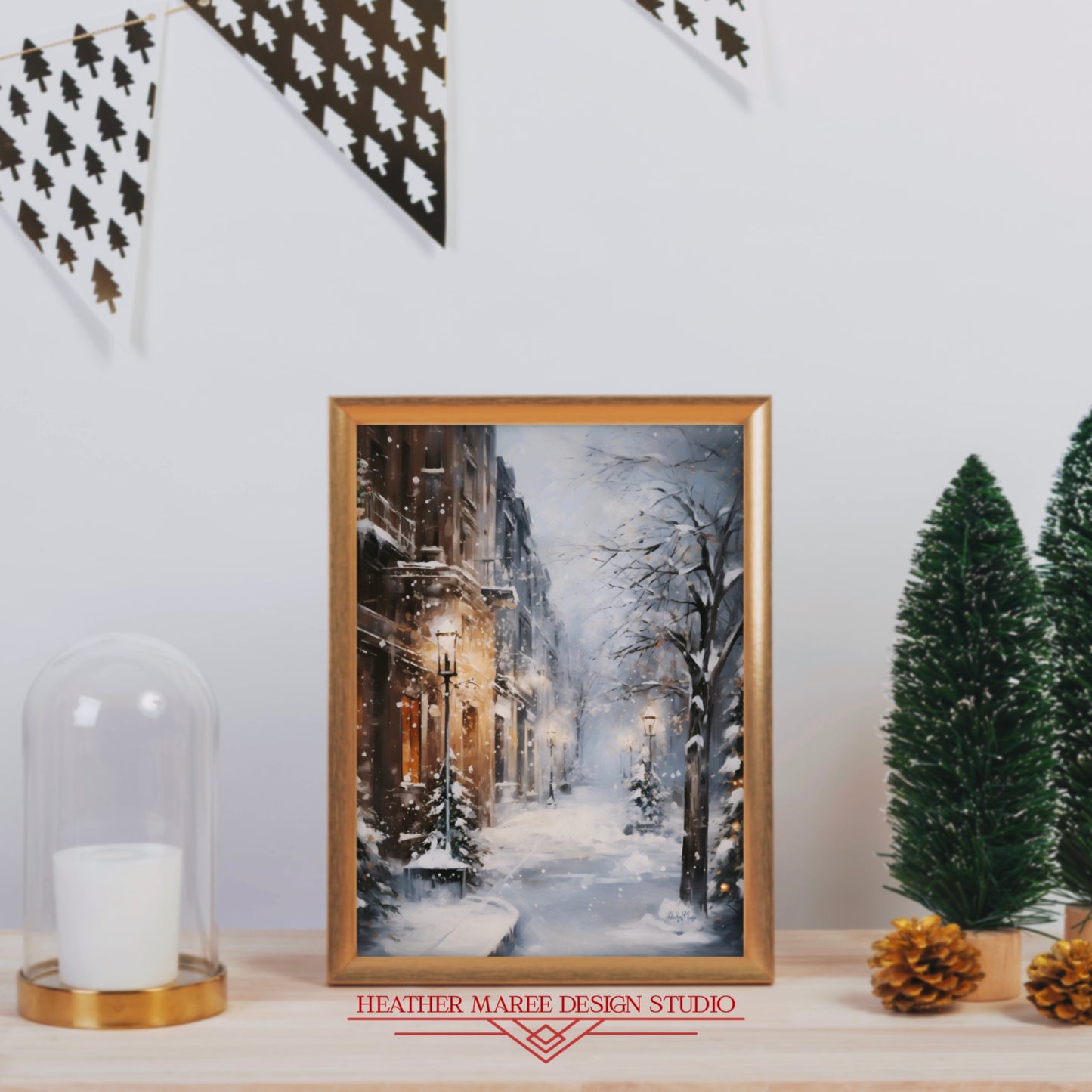 Snowfall in a Quiet City