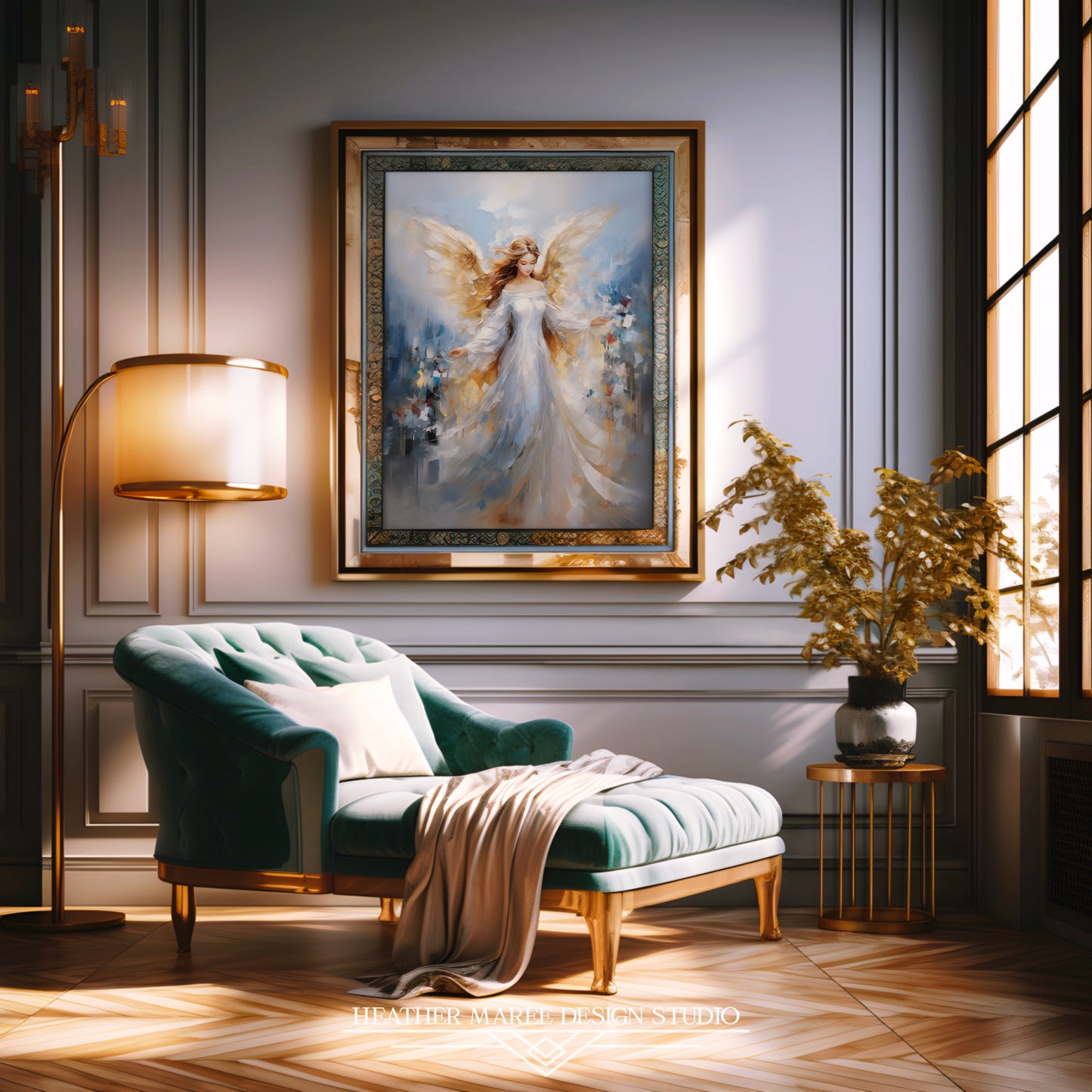 Angel in Ivory and Gold