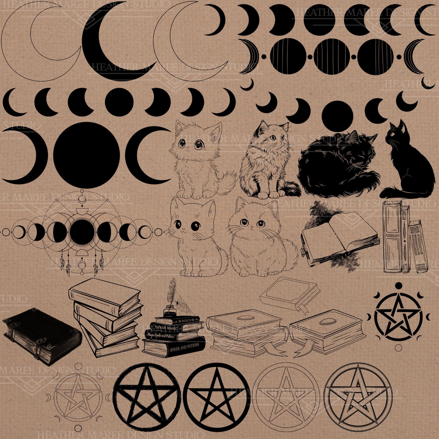 Witchy and Wiccan | Procreate Stamp Brushes