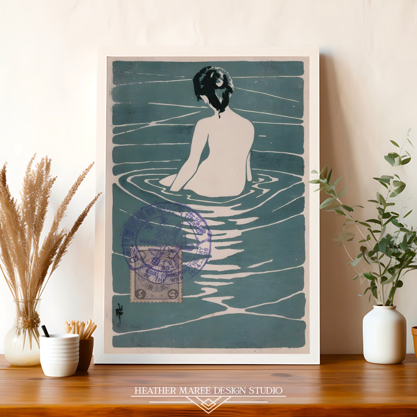 Female Nude Seated in Water