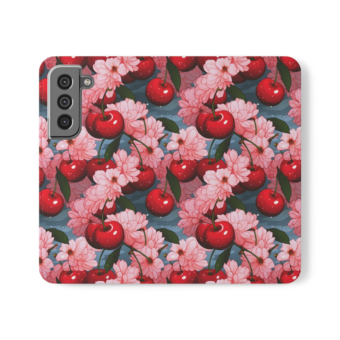 Maraschino Cherries and Blossoms | Wallet Phone Case