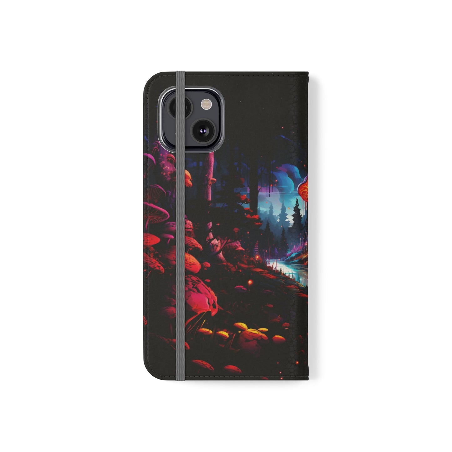 Cyberpunk Forest Mushrooms | Wallet Phone Case