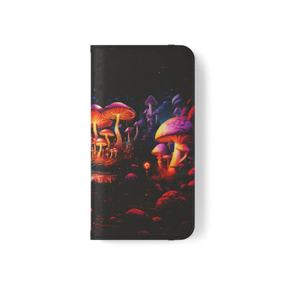 Cyberpunk Forest Mushrooms | Wallet Phone Case