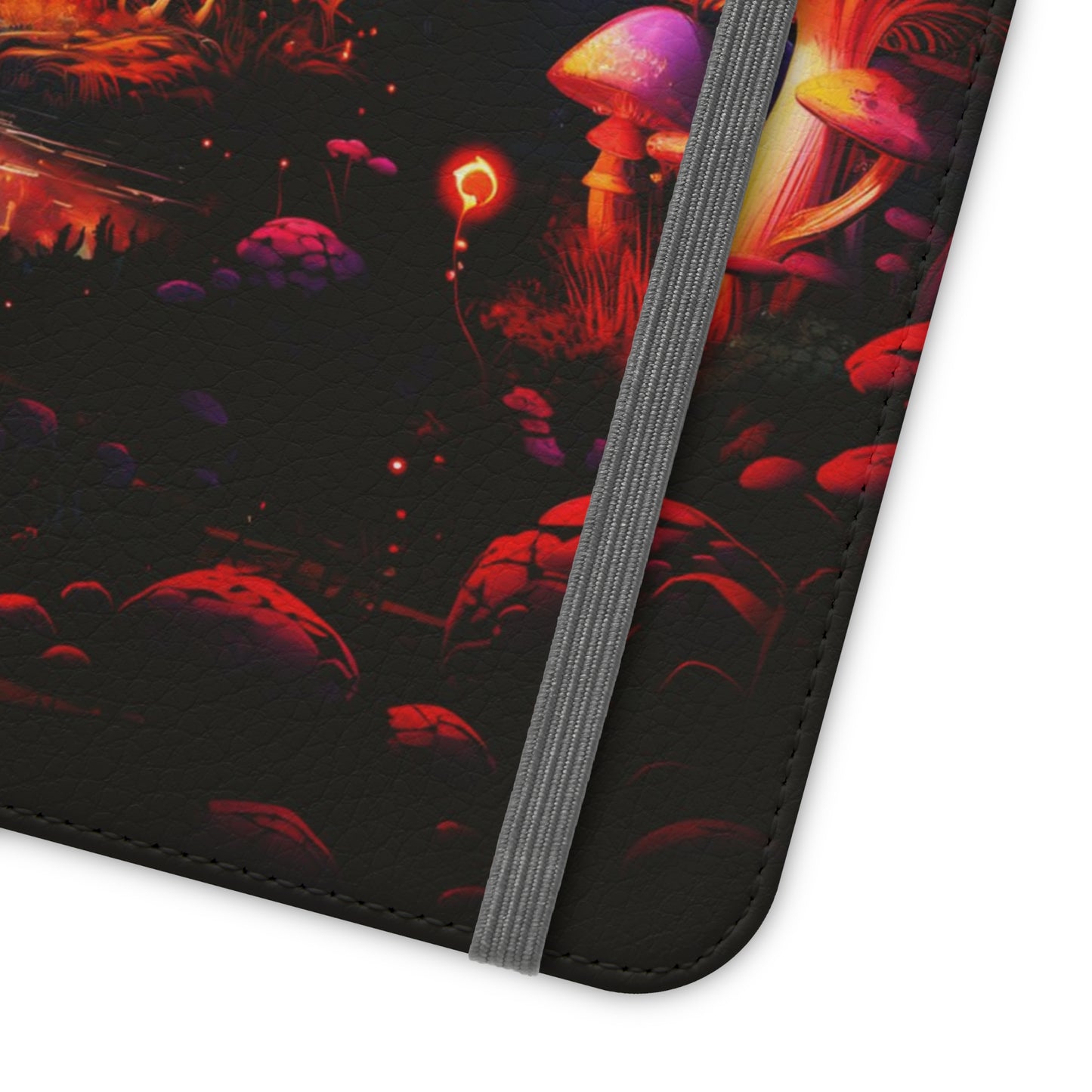 Cyberpunk Forest Mushrooms | Wallet Phone Case
