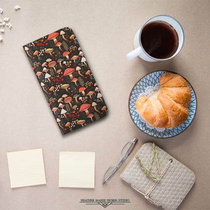 Rustic Forest Mushroom Pattern | Wallet Phone Case