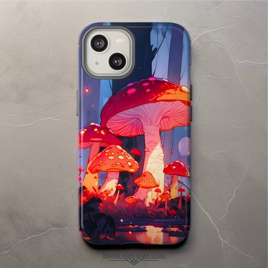Enchanted Forest Mushrooms | Tough Phone Case