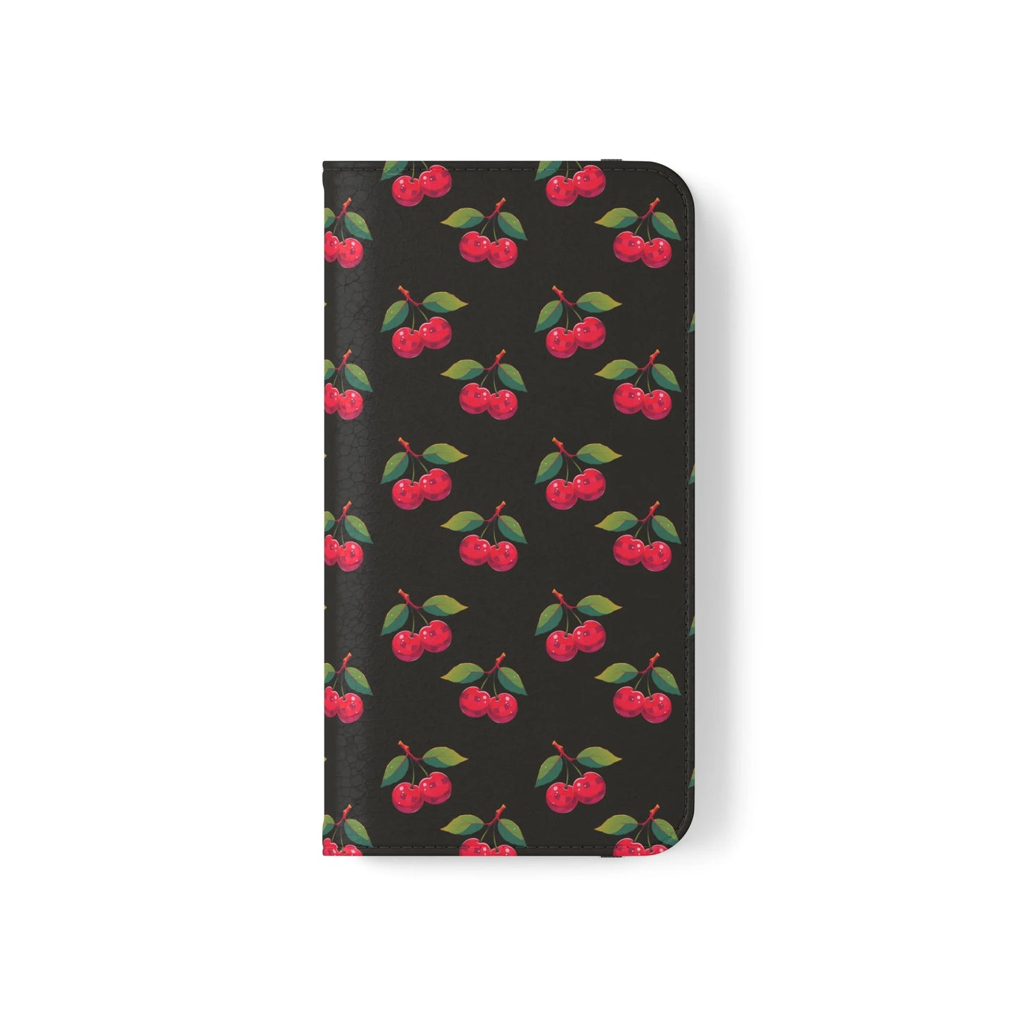 Black Cherry Pattern | Wallet Phone Case