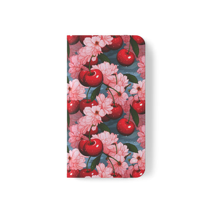 Maraschino Cherries and Blossoms | Wallet Phone Case