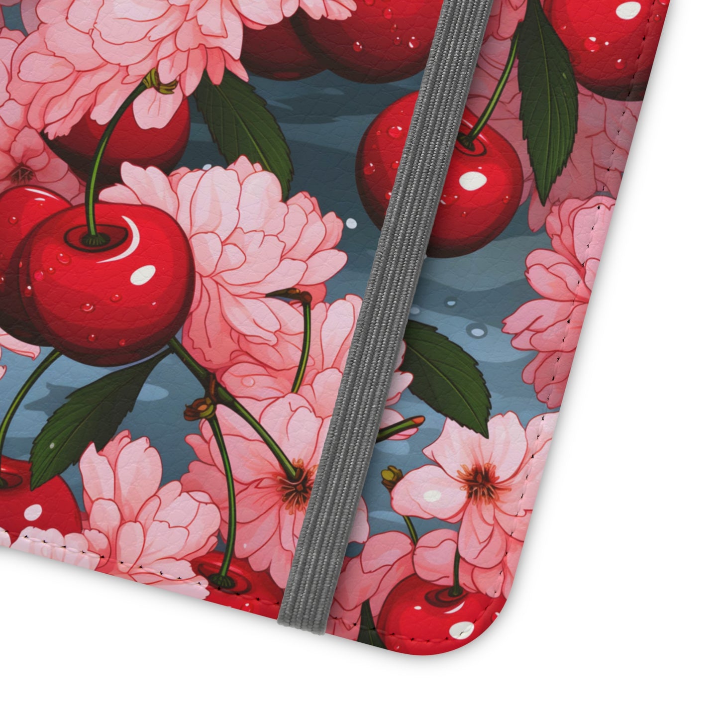 Maraschino Cherries and Blossoms | Wallet Phone Case
