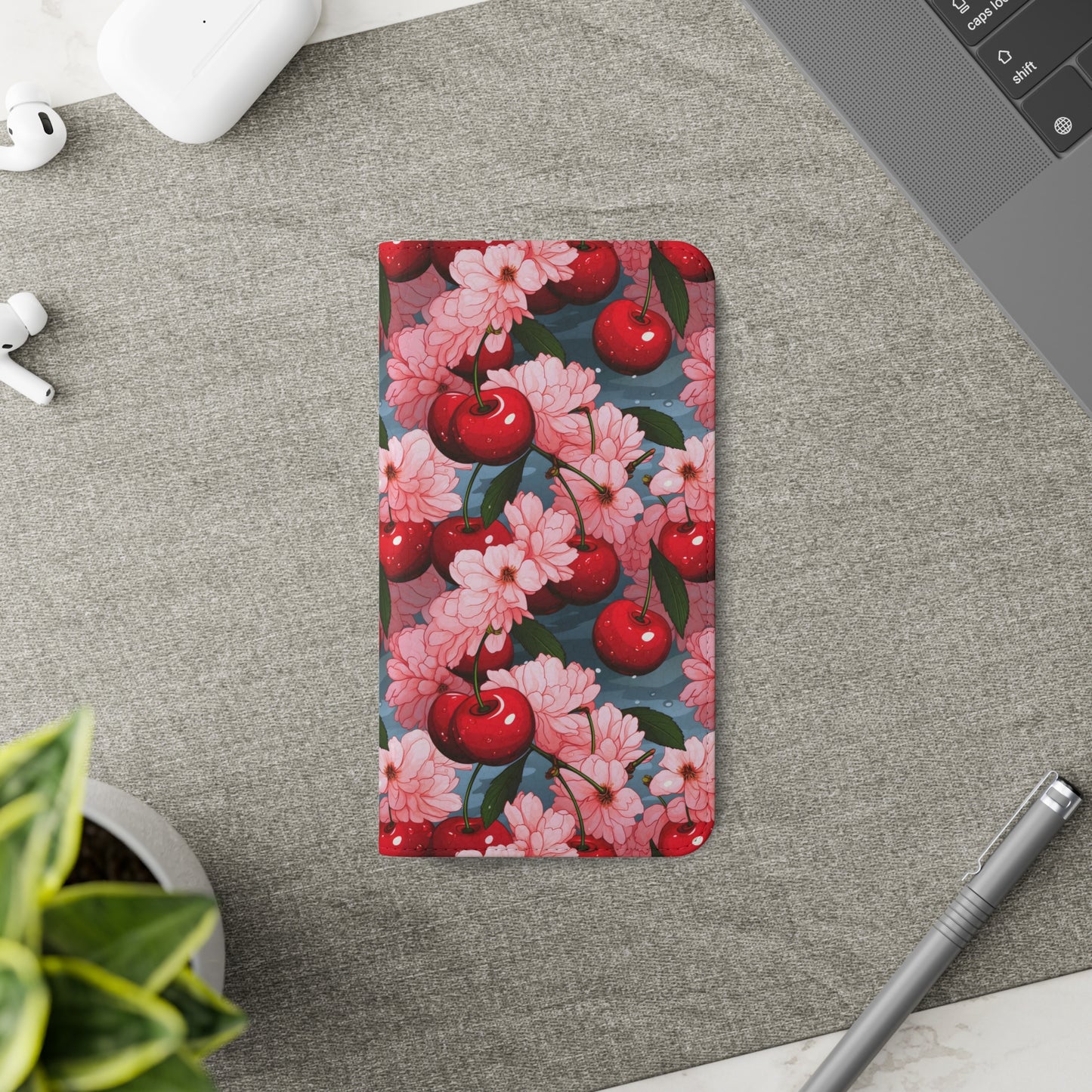 Maraschino Cherries and Blossoms | Wallet Phone Case