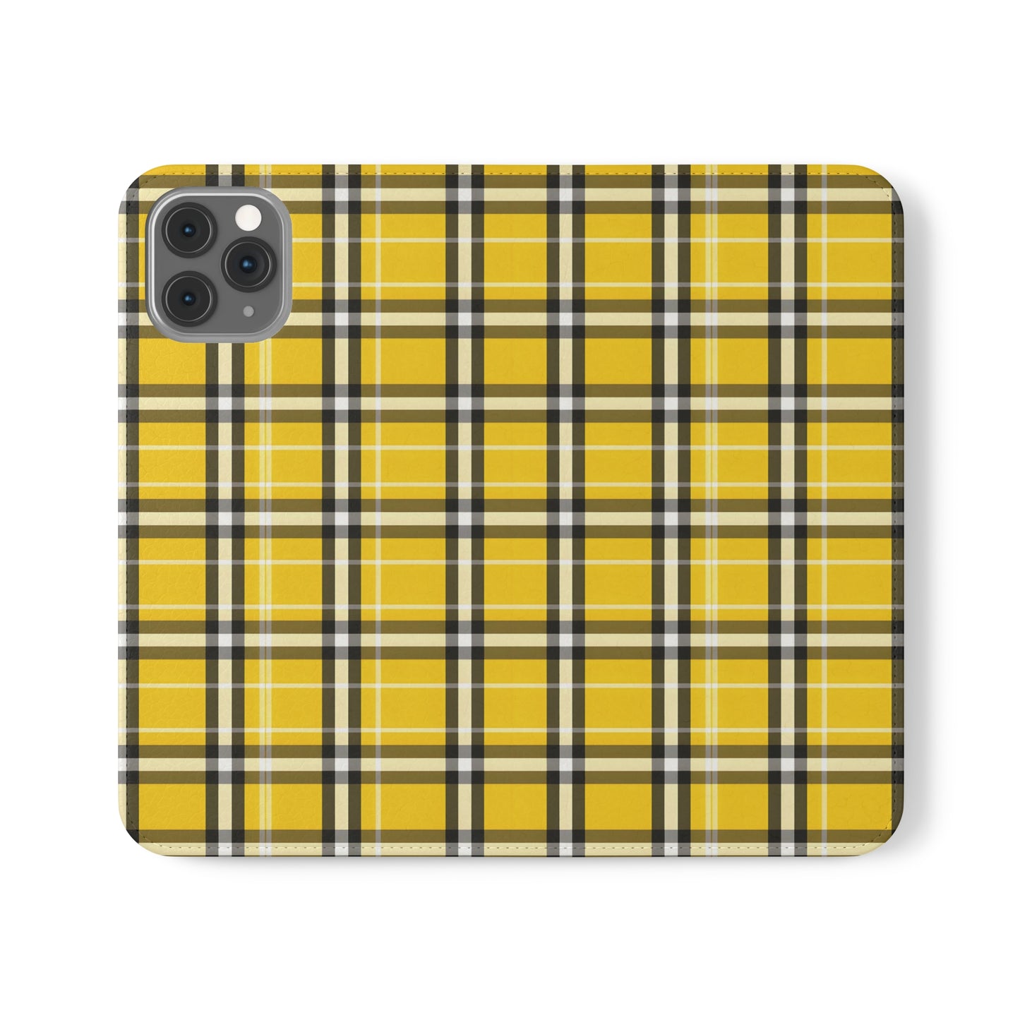 Preppy Yellow Plaid | Wallet Phone Case
