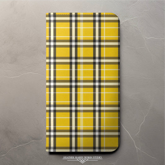 Preppy Yellow Plaid | Wallet Phone Case