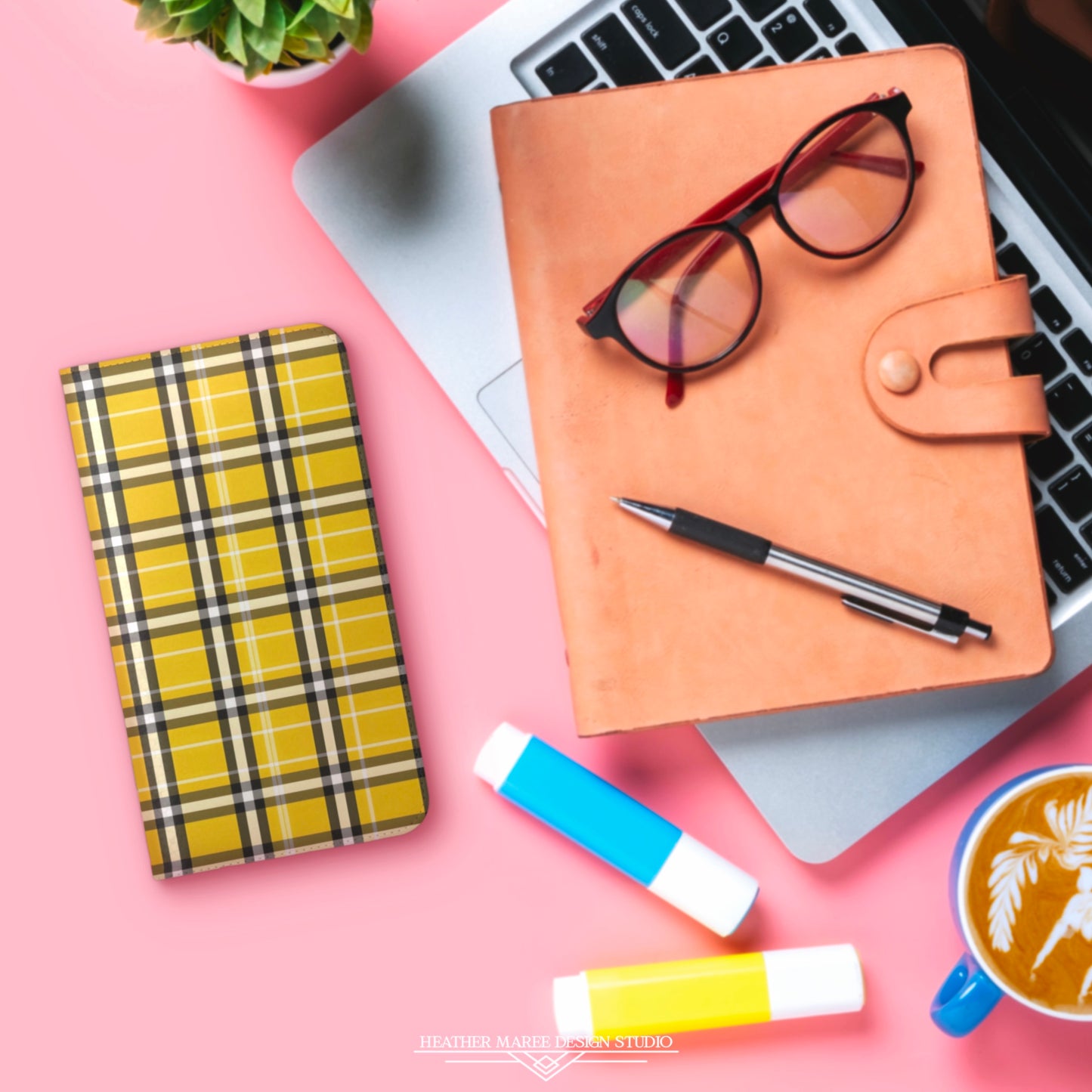 Preppy Yellow Plaid | Wallet Phone Case