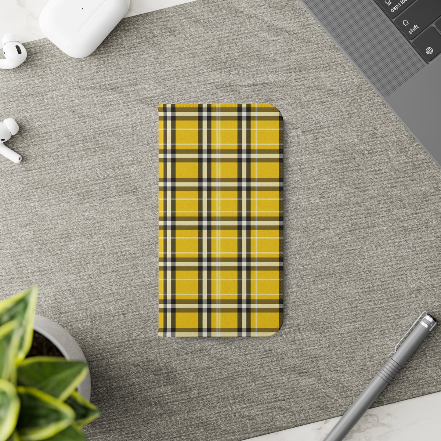 Preppy Yellow Plaid | Wallet Phone Case