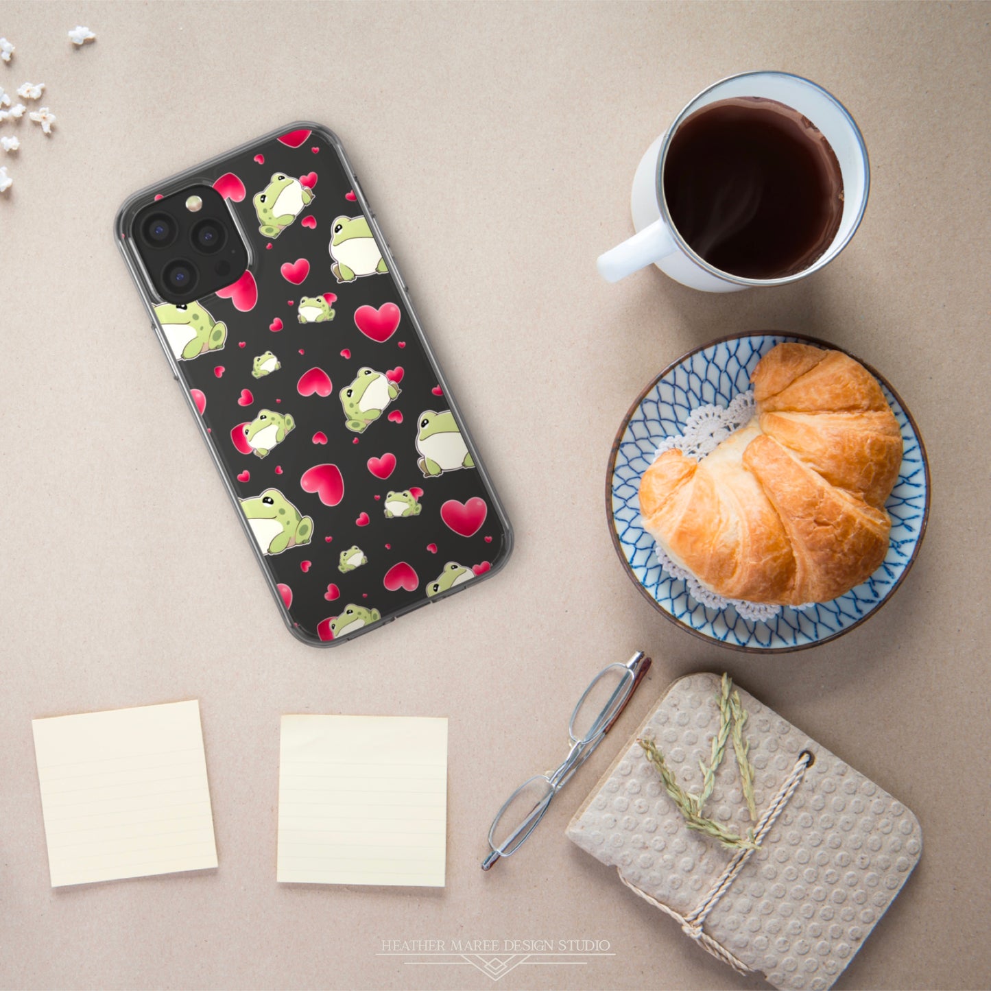 Froggy Love | Clear Phone Case