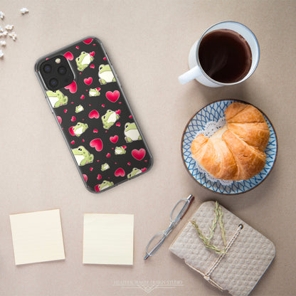 Froggy Love | Clear Phone Case