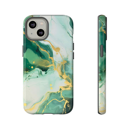 Soft Green and Ivory Marble | Tough Phone Case