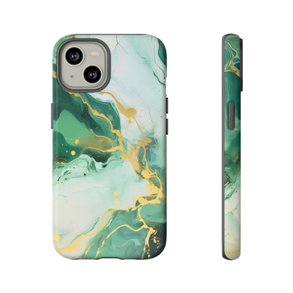 Soft Green and Ivory Marble | Tough Phone Case