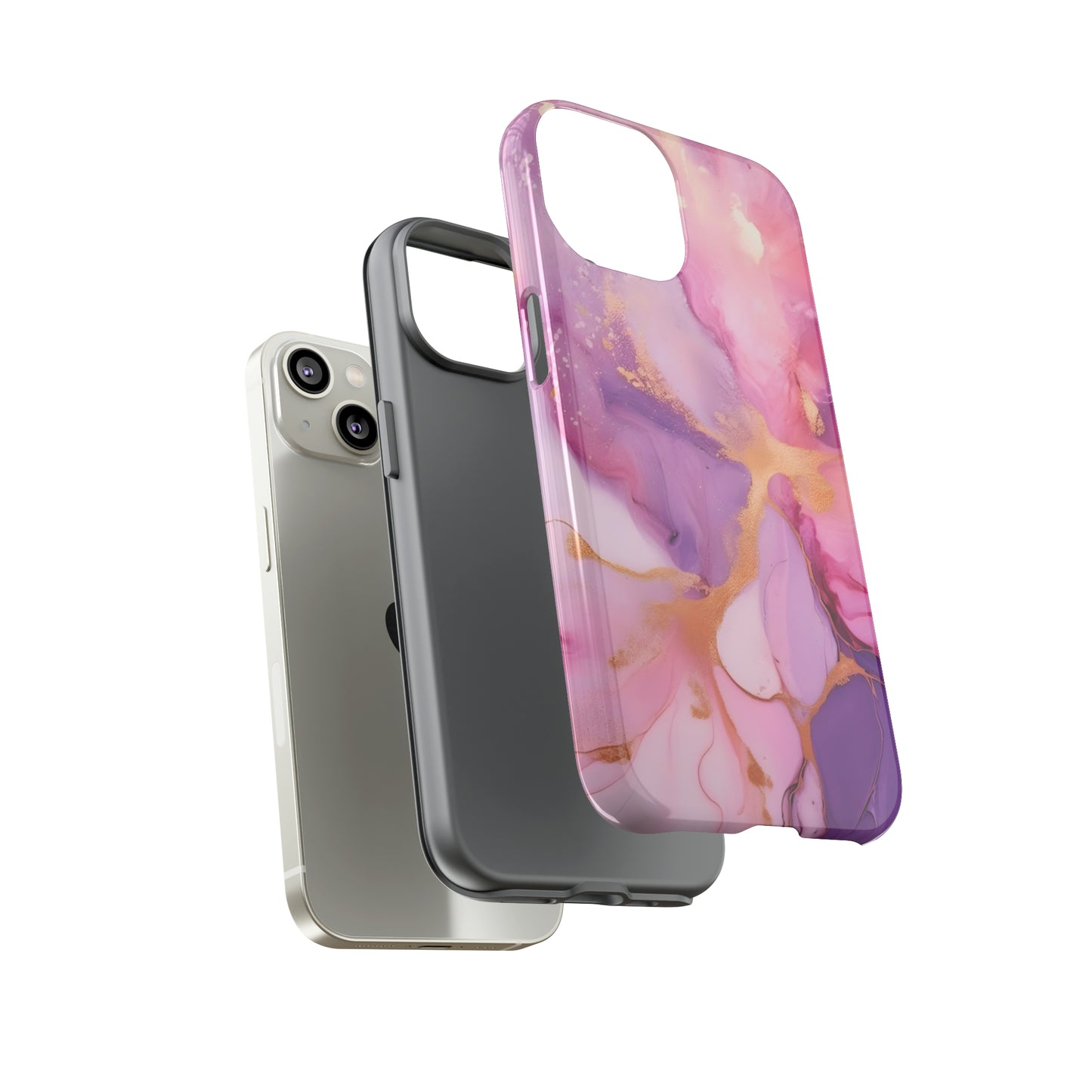 Lilac and Pink Marble | Tough Phone Case