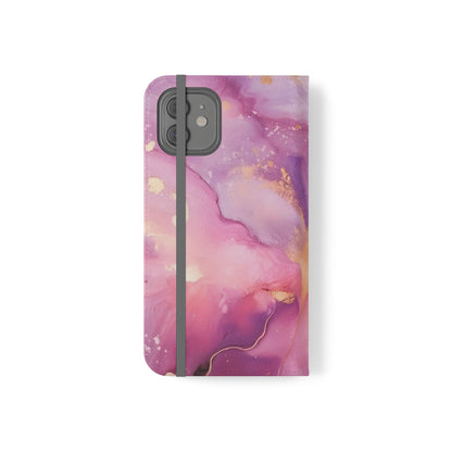 Lilac and Pink Marble | Wallet Phone Case
