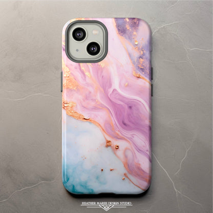 Unicorn Chic Pastel Marble | Tough Phone Case