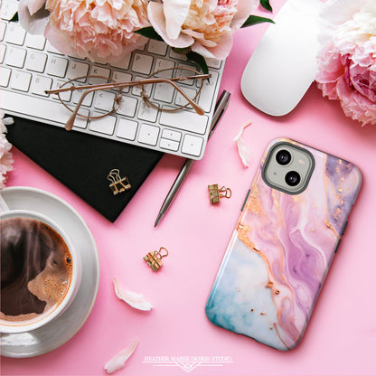Unicorn Chic Pastel Marble | Tough Phone Case