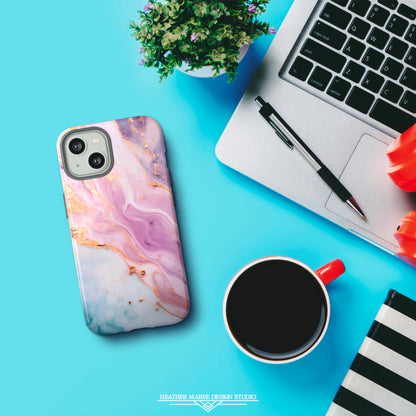 Unicorn Chic Pastel Marble | Tough Phone Case