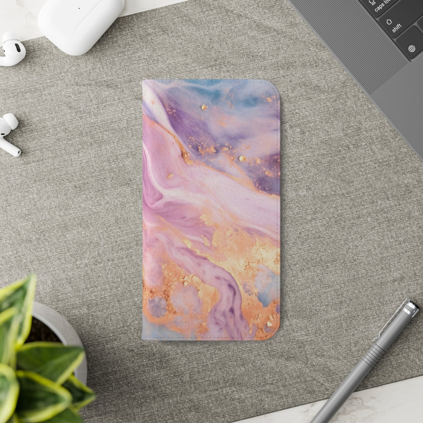 Unicorn Chic Pastel Marble | Wallet Phone Case