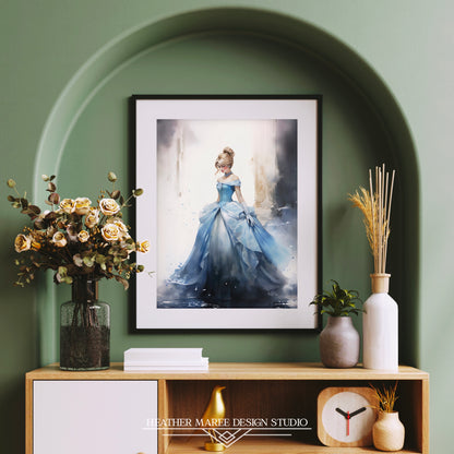 Cinderella's Watercolor Waltz