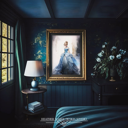 Cinderella's Watercolor Waltz