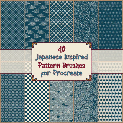 Vintage Japan | Procreate Pattern Brushes