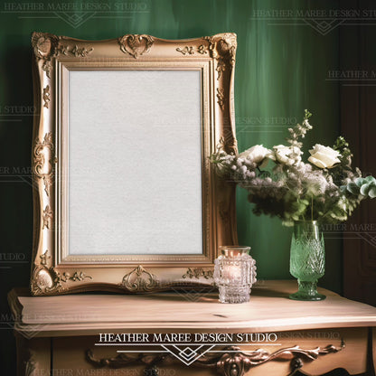 Soft Champagne Fancy Frame Mockup