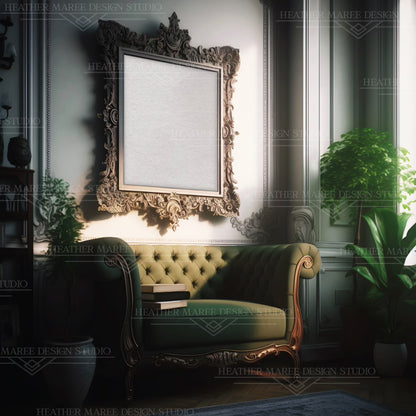 Elegant Vintage Fancy Frame Mockup