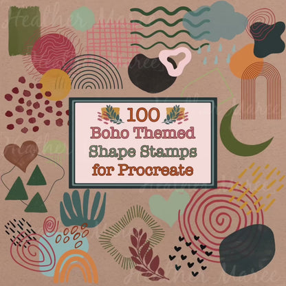 Abstract Boho Shapes | Procreate Stamp Brushes