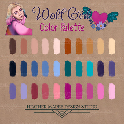 Wolf Girl Color Palette