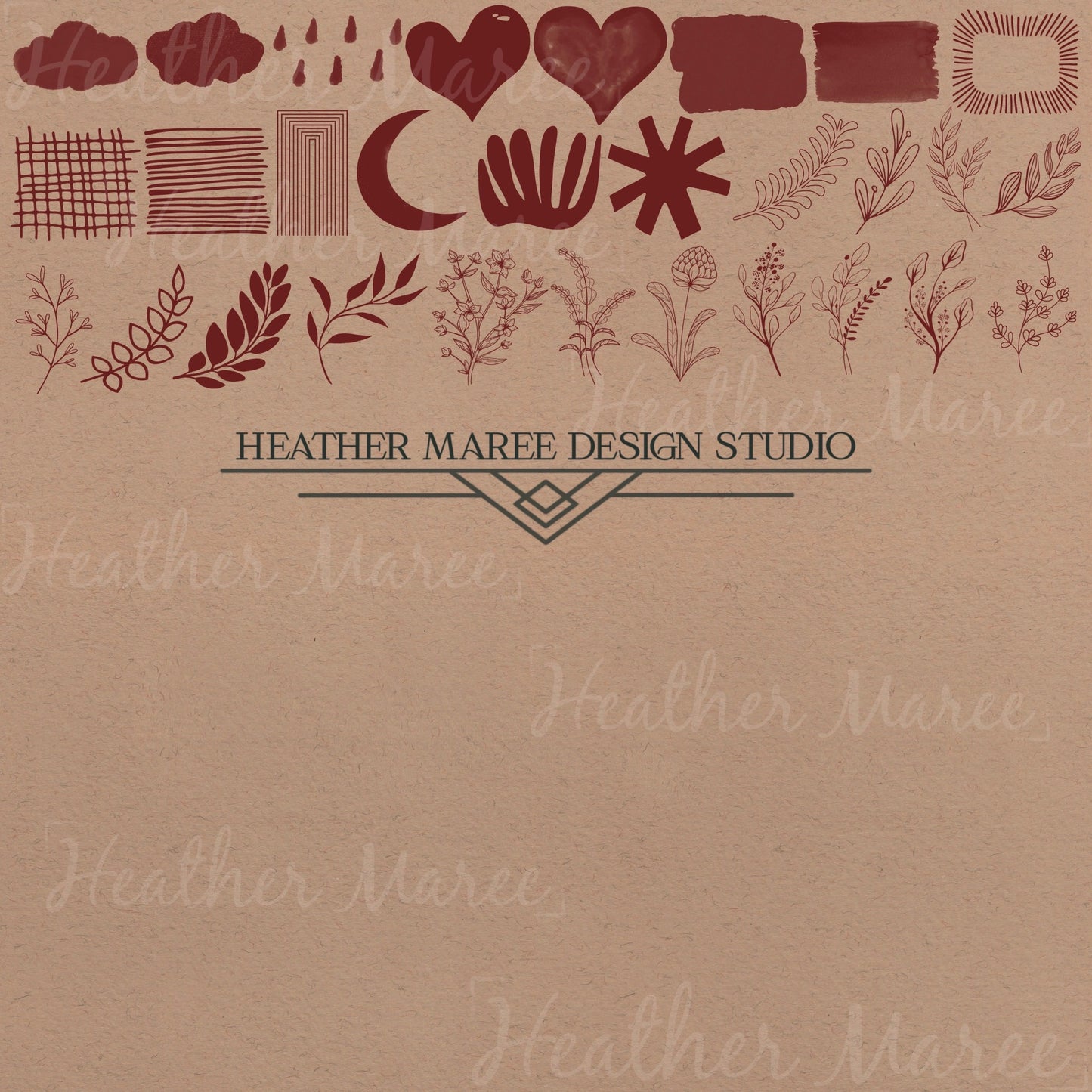 Abstract Boho Shapes | Procreate Stamp Brushes