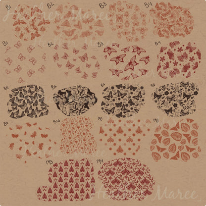 Butterflies and Moths | Procreate Stamp Brushes