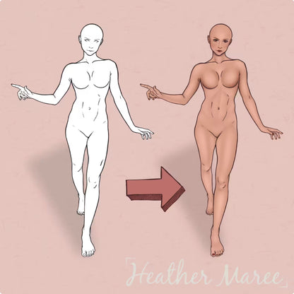 Female Figures | Procreate Stamp Brushes