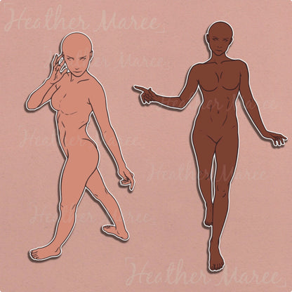 Female Figures | Procreate Stamp Brushes