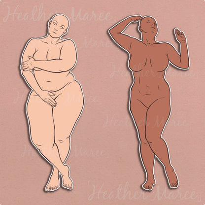 Female Figures | Procreate Stamp Brushes