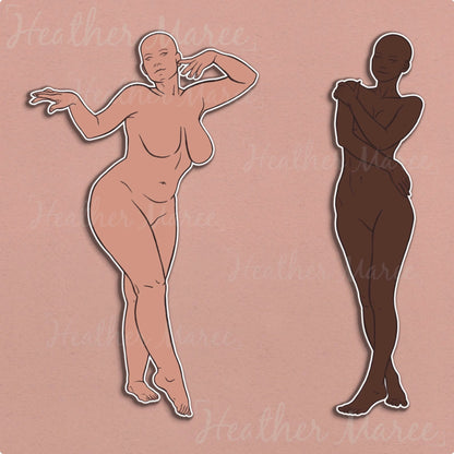 Female Figures | Procreate Stamp Brushes
