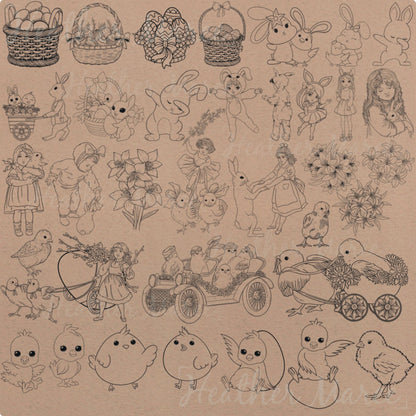 Aesthetic Easter | Procreate Stamp Brushes