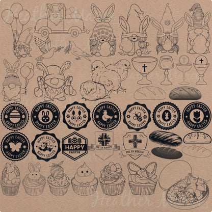 Aesthetic Easter | Procreate Stamp Brushes